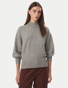 Hugo Bluză cu gât Sorellenio 50569389 Gri Relaxed Fit