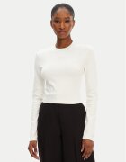 Hugo Bluză Dafilomena_3 50518378 Écru Slim Fit