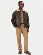Hugo Geacă de piele Lorano 50567431 Regular Fit