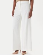 Hugo Pantaloni din material Huzili 50558131 Écru Wide Leg