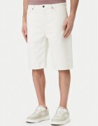 Hugo Pantaloni scurți de blugi Skate 50555983 Écru Straight Fit