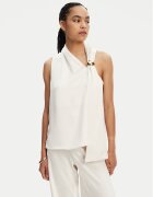 Imperial Bluză RIC1JBA Écru Regular Fit