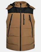 INDICODE Vestă elegantă Titanium 15-756 Maro Regular Fit