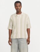 Jack & Jones Cămașă Tyler 12272863 Écru Loose Fit