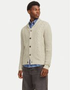 Jack & Jones Cardigan Craig 12258484 Écru Regular Fit