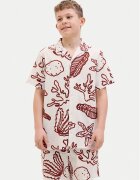 Jack & Jones Junior Cămașă Luke 12277298 Écru Relaxed Fit