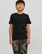 Jack & Jones Junior Tricou Basic Tee Negru Regular Fit