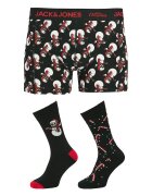 Jack & Jones Set boxeri și șosete Snow Skulls Giftbox 12285138