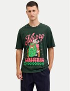 Jack & Jones Tricou Holiday Cartoon 12287550 Relaxed Fit
