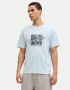 Jack & Jones Tricou Honolulu 12288088 Albastru celest Regular Fit