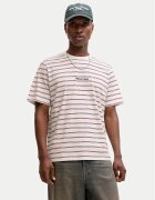 Jack & Jones Tricou Norrebro Stripe 12291021 Écru Regular Fit