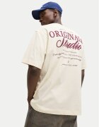Jack & Jones Tricou Norrebro Typo 12282898 Écru Regular Fit