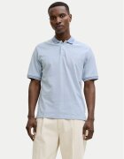 Jack & Jones Tricou polo Blualves 12274681 Albastru celest Regular Fit