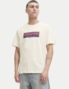 Jack & Jones Tricou Rinwood 12283628 Écru Regular Fit