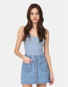 JdY Top Nanna 15180497 Albastru celest Slim Fit