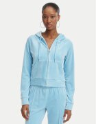 Juicy Couture Bluză Madison JCWAS126326 Albastru celest Slim Fit