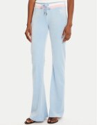 Juicy Couture Pantaloni trening Velour JCWBJ225352 Albastru celest Regular Fit