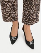 Juicy Couture Pantofi cu toc subțire CEO-259-133-01 Negru