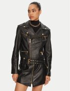 Just Cavalli Geacă de piele 77PAVP08 Loose Fit