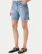 Just Cavalli Pantaloni scurți de blugi 80PAD5S5 CDWCD Loose Fit
