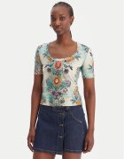 Just Cavalli Tricou 80PAHE02 CJ112 Slim Fit