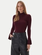 KAOS Bluză cu gât RI1NT052 4005 Regular Fit