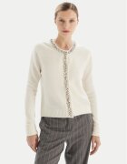 KAOS Cardigan RI1KT018 Écru Regular Fit