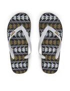 Kappa Flip flop 371D2UW White - Black - Green Military