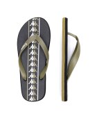 Kappa Flip flop 371G1LW Green Military - Black - White