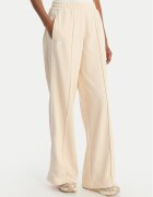 Kappa Pantaloni trening Banda Malorie 37256WW Écru Regular Fit