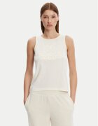 Kappa Top Logo Gria 382129W Écru Regular Fit