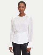 Karl Lagerfeld Bluză A3W11025 Écru Slim Fit
