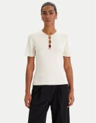 Karl Lagerfeld Bluză B1W18014 Écru Slim Fit
