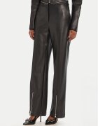 Karl Lagerfeld Pantaloni din imitație de piele A3W10091 Straight Fit
