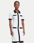 Karl Lagerfeld Rochie tricotată A3W13036 Écru Slim Fit