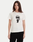 Karl Lagerfeld Tricou A1W17126 Écru Regular Fit