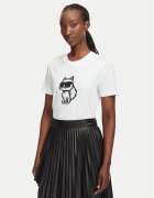 Karl Lagerfeld Tricou Ikon Sketch Choupette A1W17128 Regular Fit