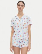 KATE SPADE Pijama KSI12749 Albastru celest Regular Fit