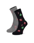 Lasocki Șosete lungi 2MB-001-AW24 (2-pack) Gri