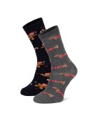 Lasocki Șosete lungi 2MB-002-AW24 (2-pack) Gri