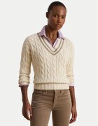 Lauren Ralph Lauren Pulover 200979662003 Écru Relaxed Fit