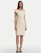 Lauren Ralph Lauren Rochie cocktail 253936390002 Écru Slim Fit