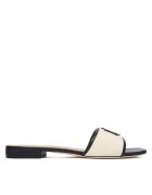 Lauren Ralph Lauren Şlapi 802P04395004 Écru