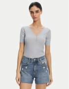 Lee Tricou Henley 112363830 Albastru celest Slim Fit