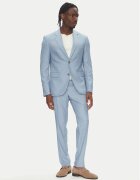 Lindbergh Costum 30-606034 Albastru celest Slim Fit