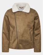 Lindbergh Geacă din imitație de piele 30-30053A Slim Fit