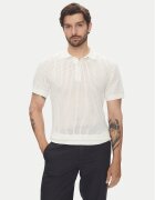 Lindbergh Tricou polo 30-804126 Écru Relaxed Fit