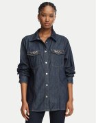 Liu Jo cămașă de blugi UF6104 D0268 Slim Fit