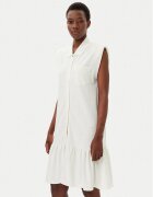 Liu Jo Sport Rochie tip cămașă TA5191 J5942 Écru Regular Fit