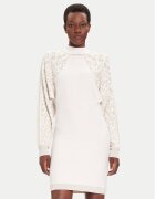 Liu Jo Sport Rochie tricotată TF5176 MS49I Écru Regular Fit